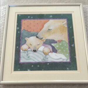 Framed Polar Bear Art Print